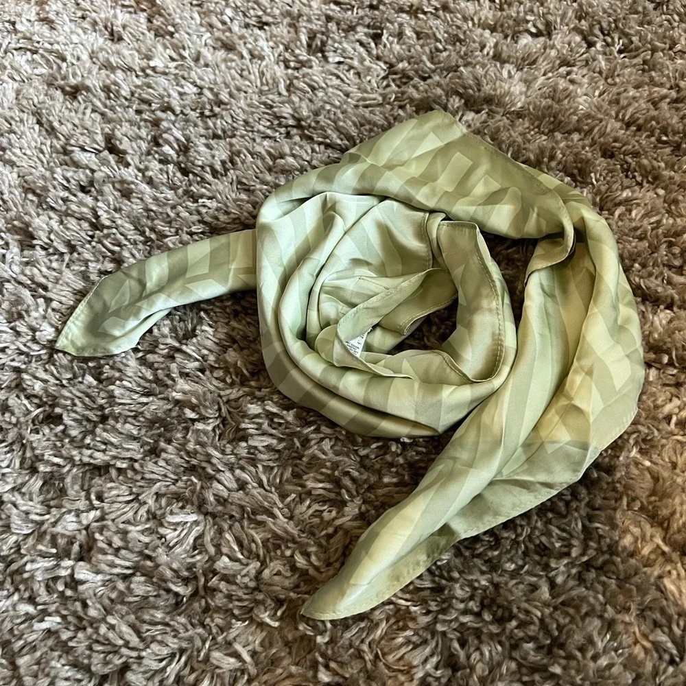 NWOT A New Day green striped square scarf